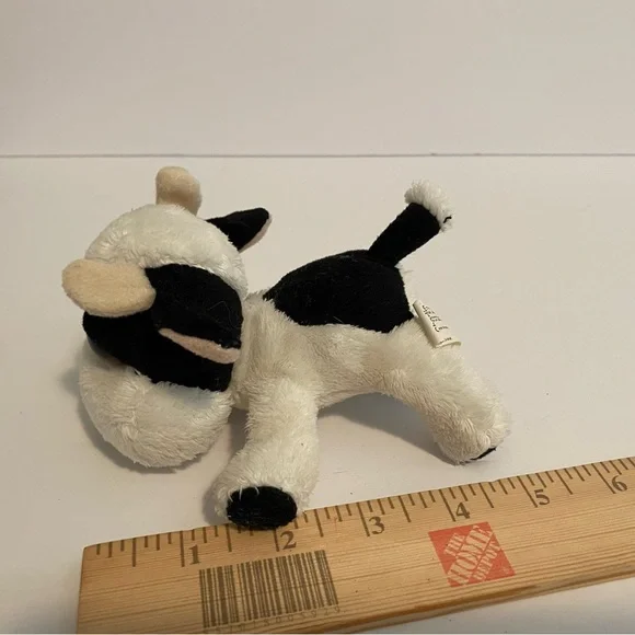 Lil Peepers Russ Berrie Charlie Cow Plush 5” Toy Stuffed Animal Jersey Barn Farm - Picture 6 of 6